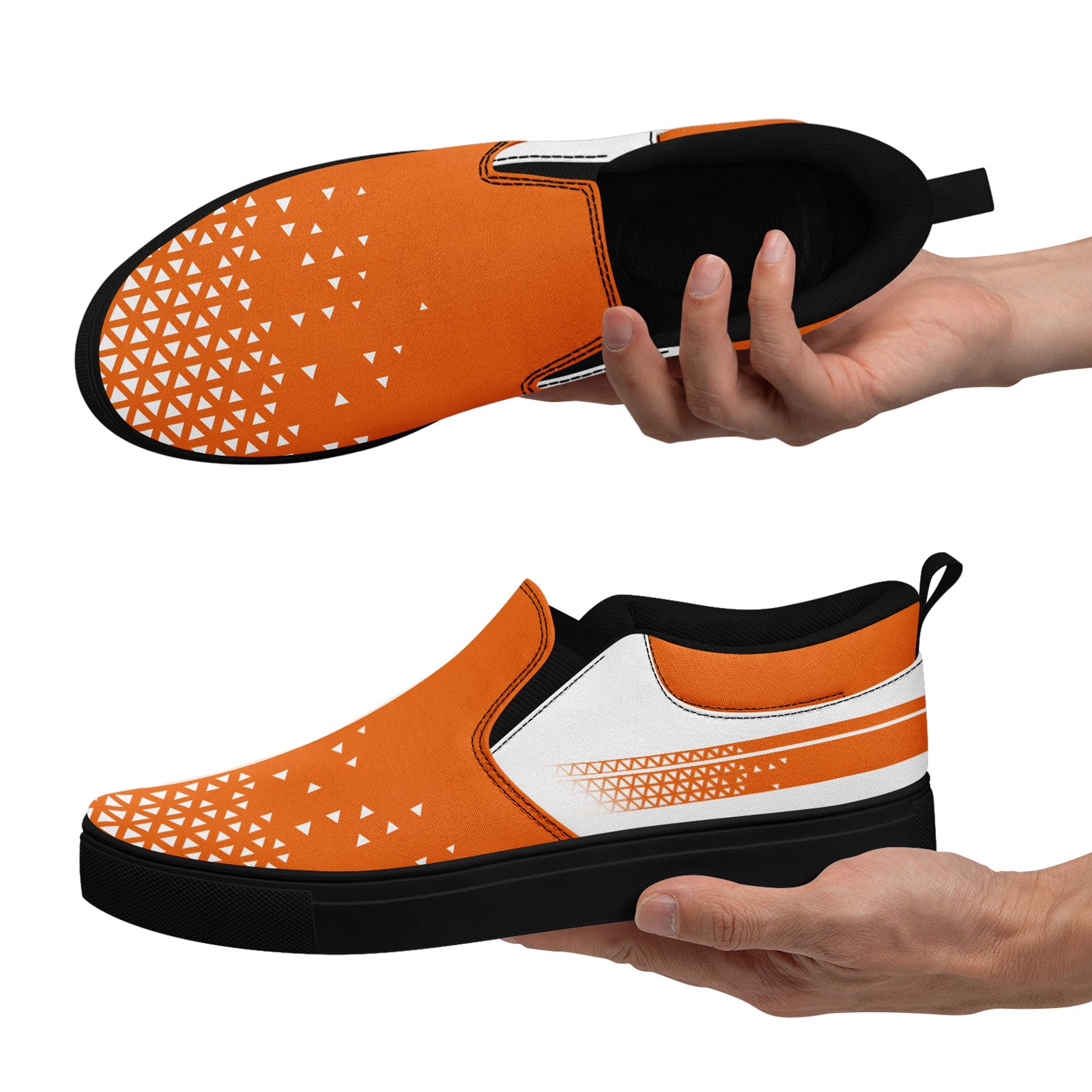 Custom Canvas Sneakers Personalized Slip On Shoes FN071-E023042-5