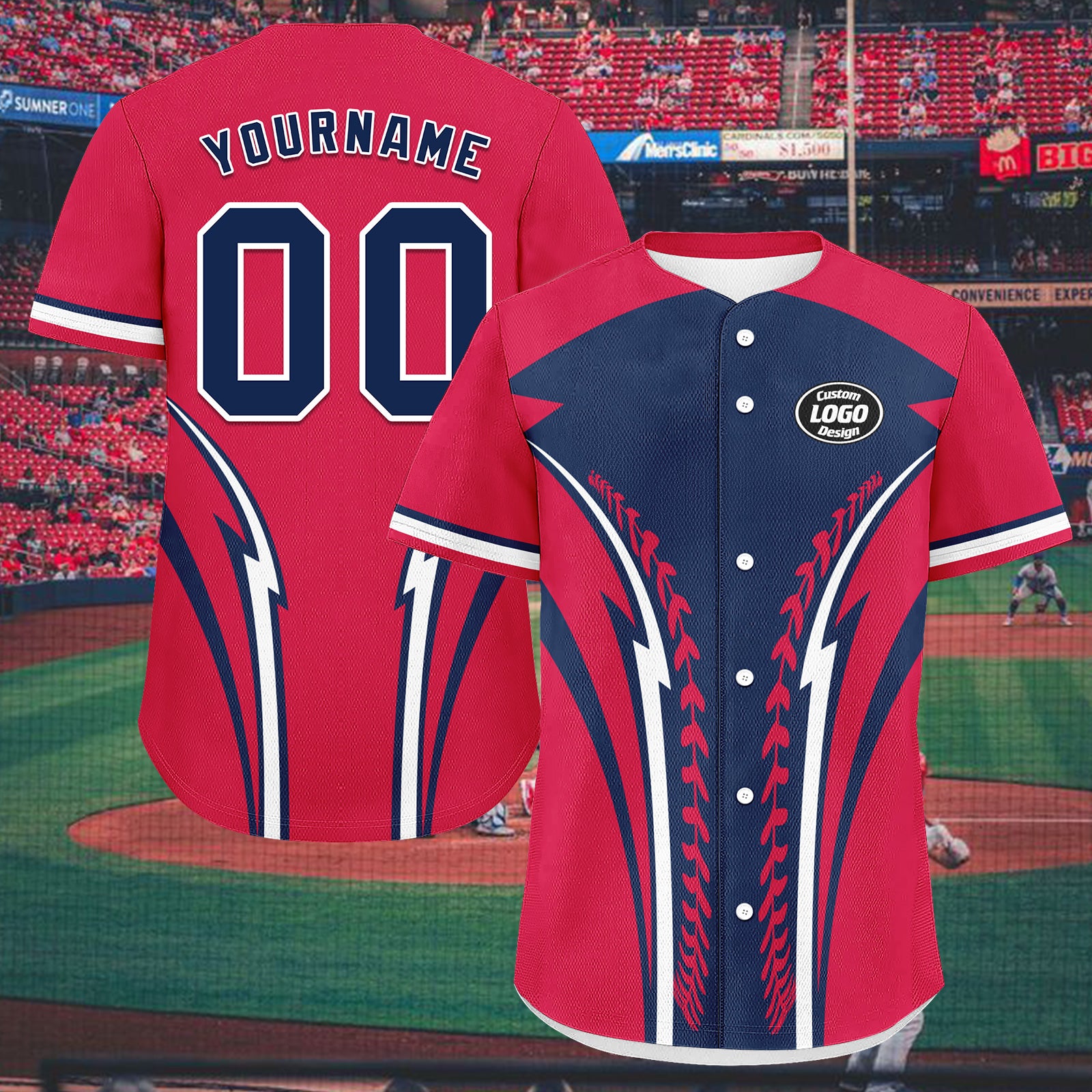 Custom Personalized Authentic Baseball Jersey BSBJ01-E023019-3