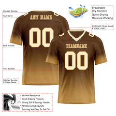 Custom Camel Fade Fashion Personalized Authentic Football Jersey FBJ02-D06093