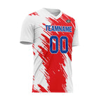 Custom White Red Soccer Sets Jersey Personalized SCJ101-D28004