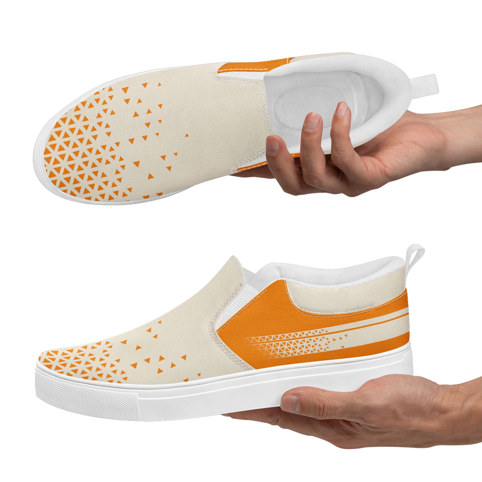 Custom Canvas Sneakers Personalized Slip On Shoes FN071-E023042-7