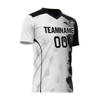 Custom Black White Soccer Sets Jersey Personalized SCJ101-D020210-2
