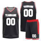 Custom Red Black Classic Style Reversible Basketball Uniform Personalized Ordinary BBJR-D017025
