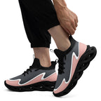 Custom Gray Pink Maxsoul Shoes Personalized Sneaker FN030A-E020011-15