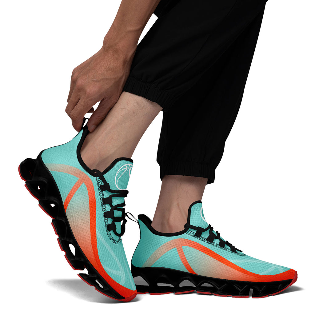 Custom Orange Blue Maxsoul Shoes Personalized Sneaker FN003XD-D020391-21