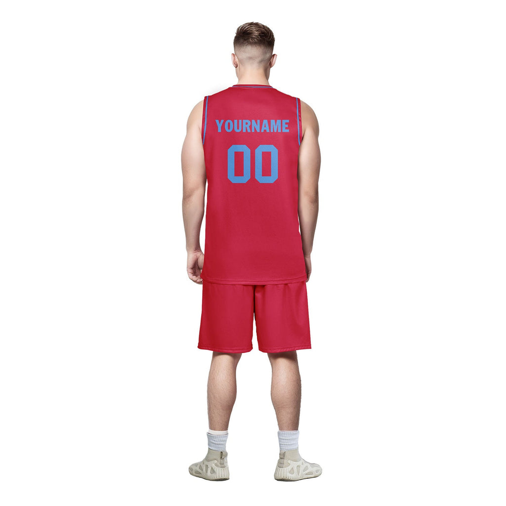 Custom Red Classic Style Sports Uniform Basketball Jersey BBJ01-D020105-23