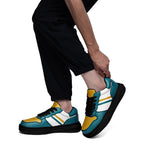 Custom Green Yellow Jacksonville Shoes Personalized Sneaker FN032-D020389-16