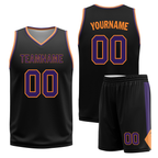 Custom White Black Classic Style Reversible Basketball Uniform Personalized Ordinary BBJR-D017057
