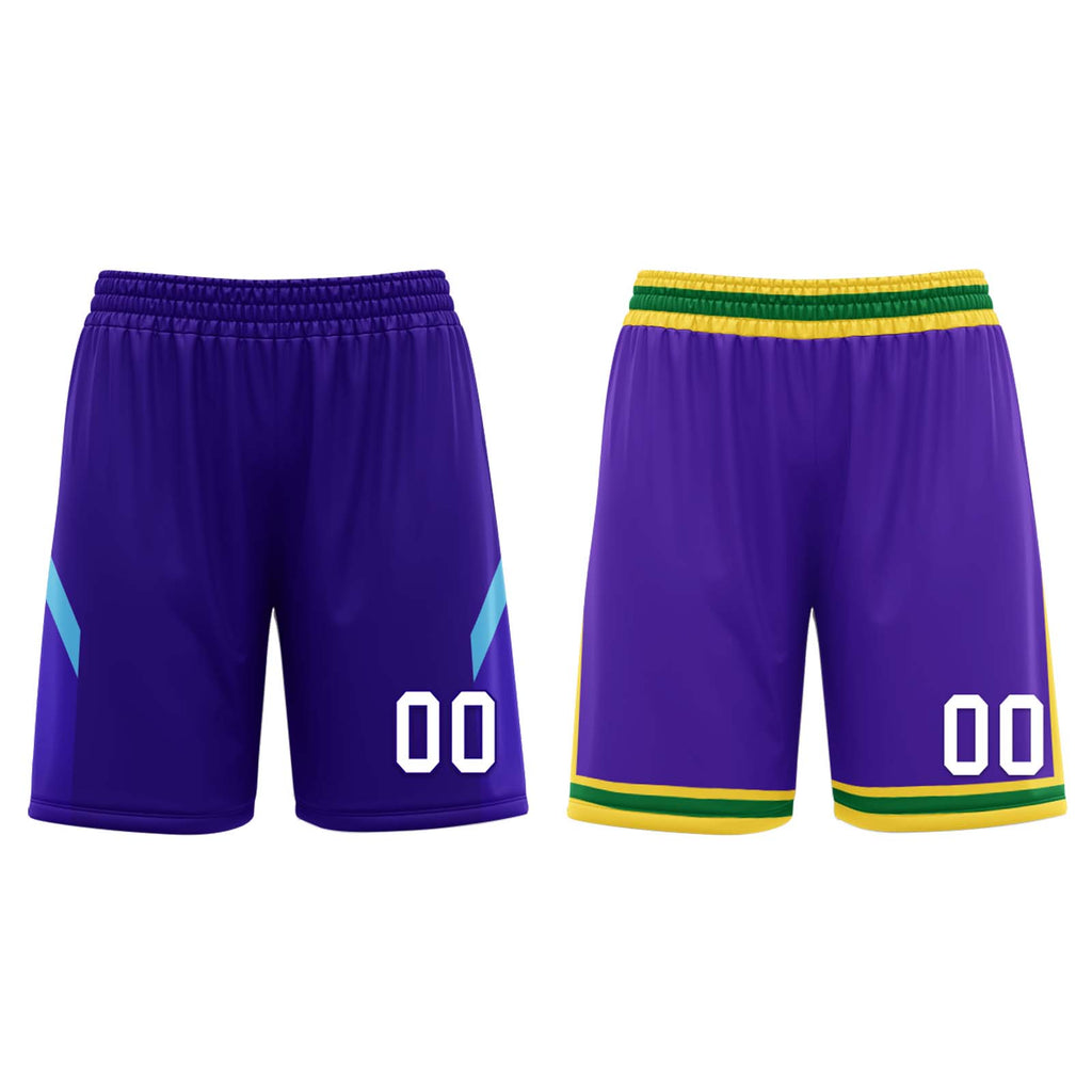 Custom Purple White Utah City Edition Personalized Reversible Basketball Set Sports Basketball Jersey BBJ01R-D0610-29