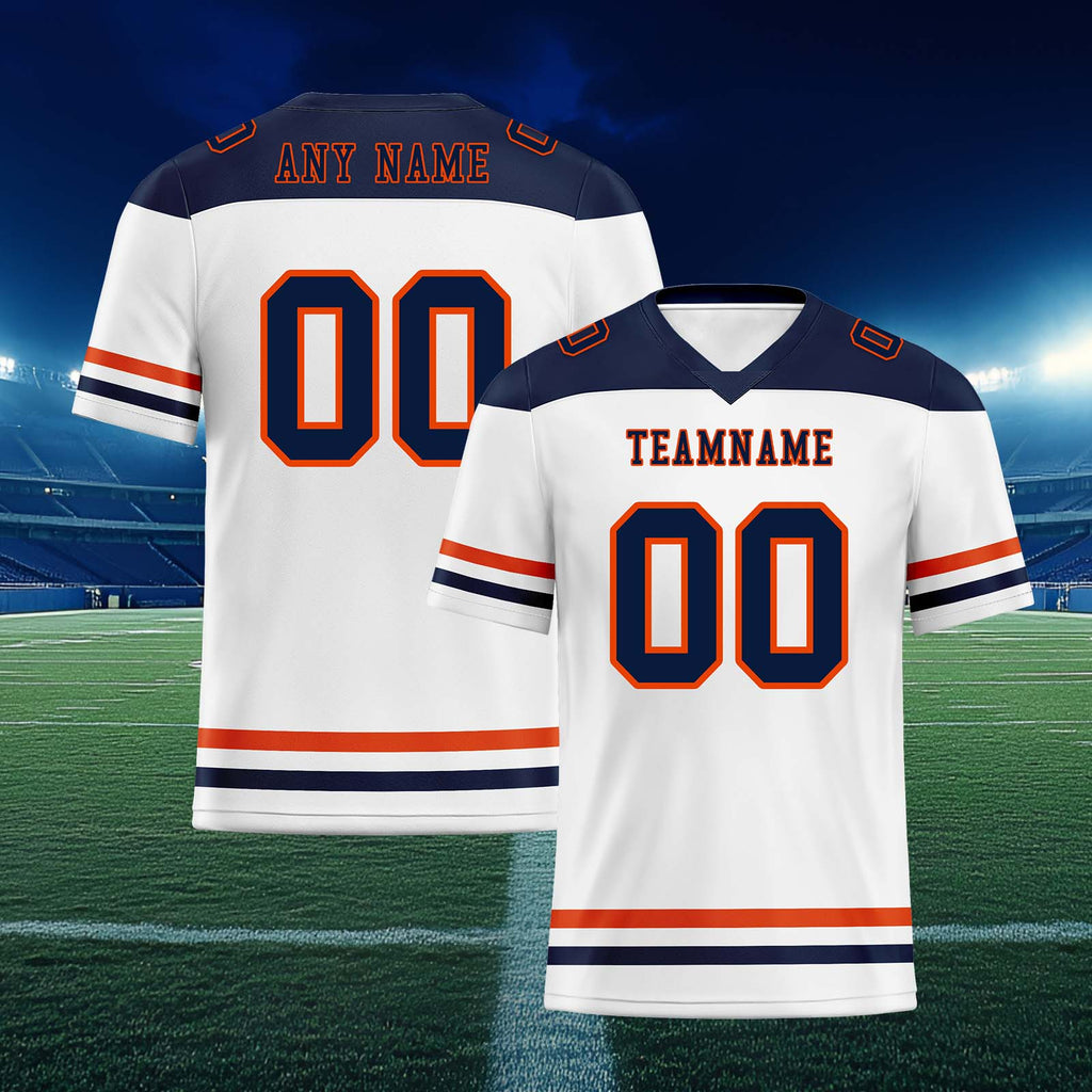 Custom Chicago Personalized Authentic Football Jersey FBJ02-E0607-21