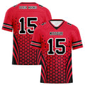 Custom Red White Missouri Personalized Authentic Football Jersey FBJ02-D023033-18