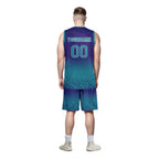 Custom Blue Fade Fashion Sports Uniform Basketball Jersey BBJ01-D020102-9
