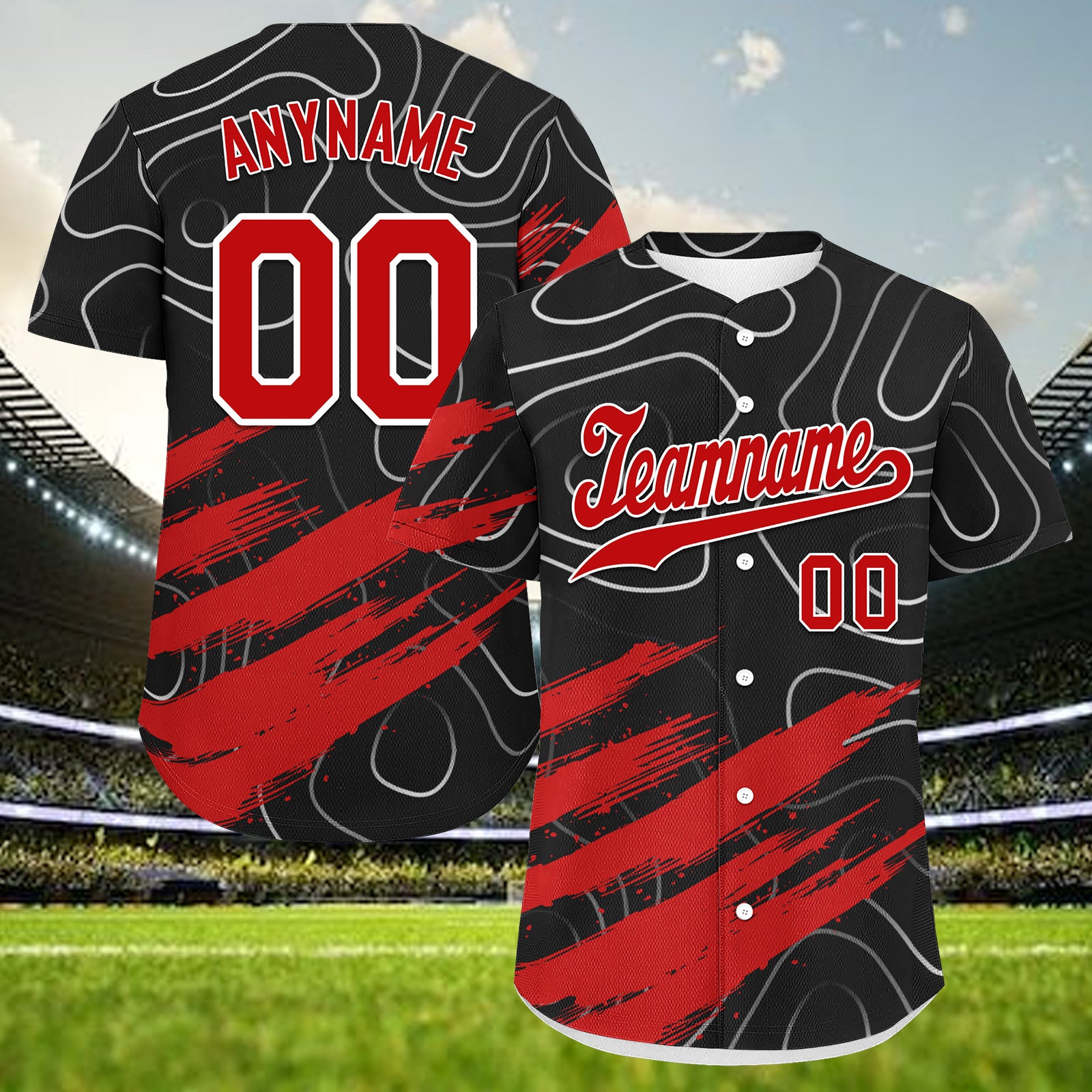 Custom Personalized Authentic Baseball Jersey BSBJ01-E027001