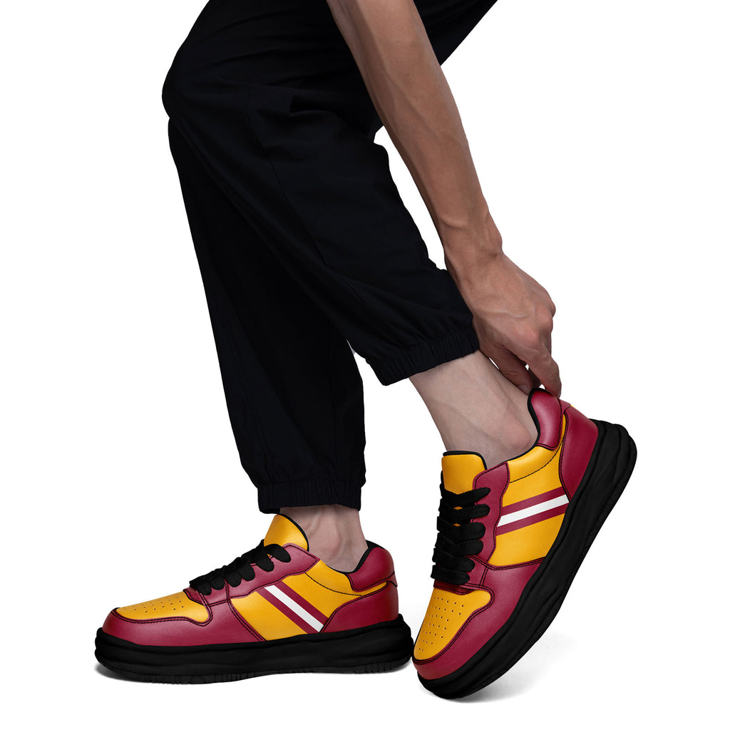 Custom Red Yellow Arizona Shoes Personalized Sneaker FN032-D020389-1