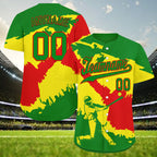 Custom Grass Green Red Yellow Bolivian Flag Personalized Authentic Baseball Jersey BSBJ01-E06022-12
