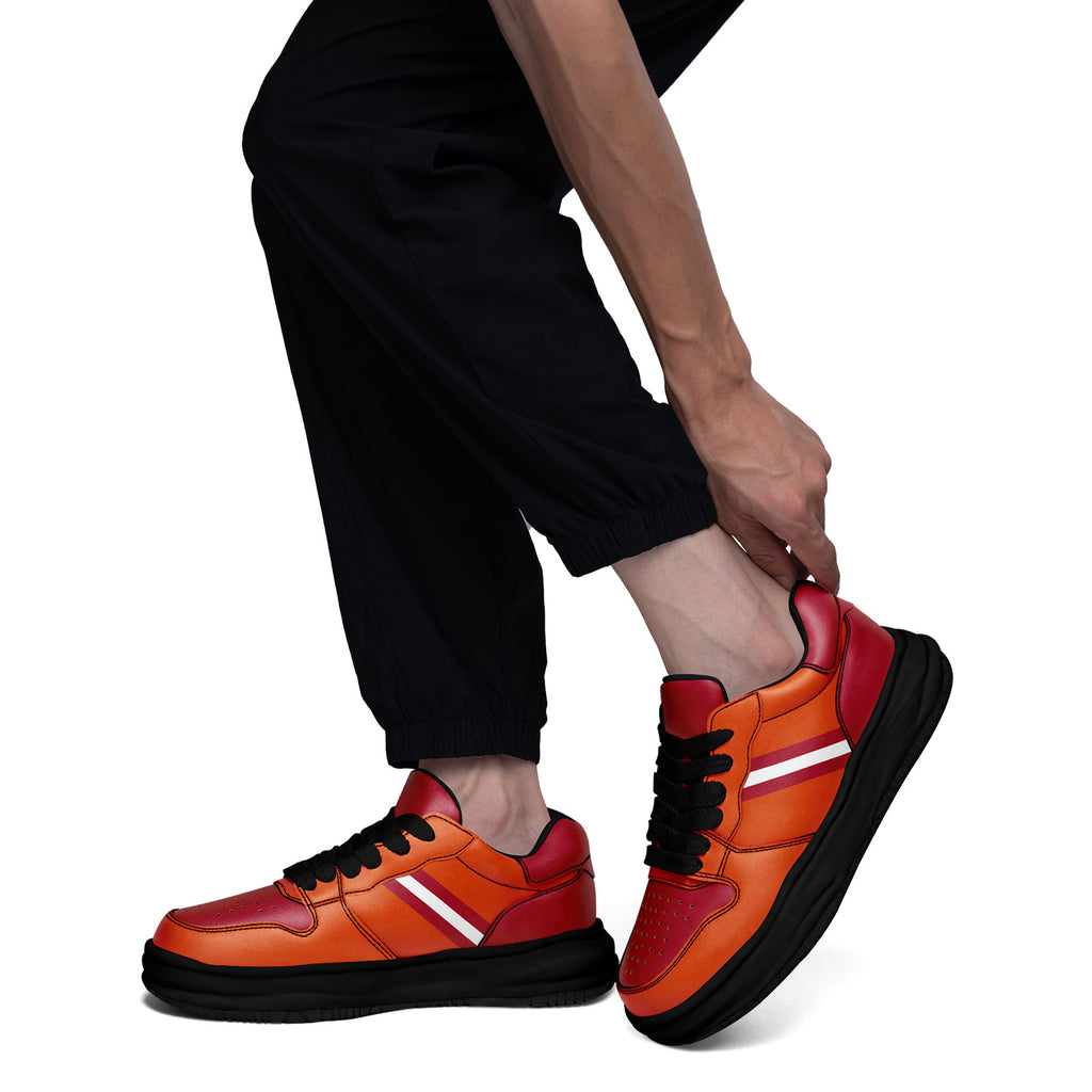Custom Red Orange Tampa Bay Shoes Personalized Sneaker FN032-D020389-29