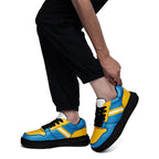 Custom Blue Yellow Los Angeles Shoes Personalized Sneaker FN032-D020389-22