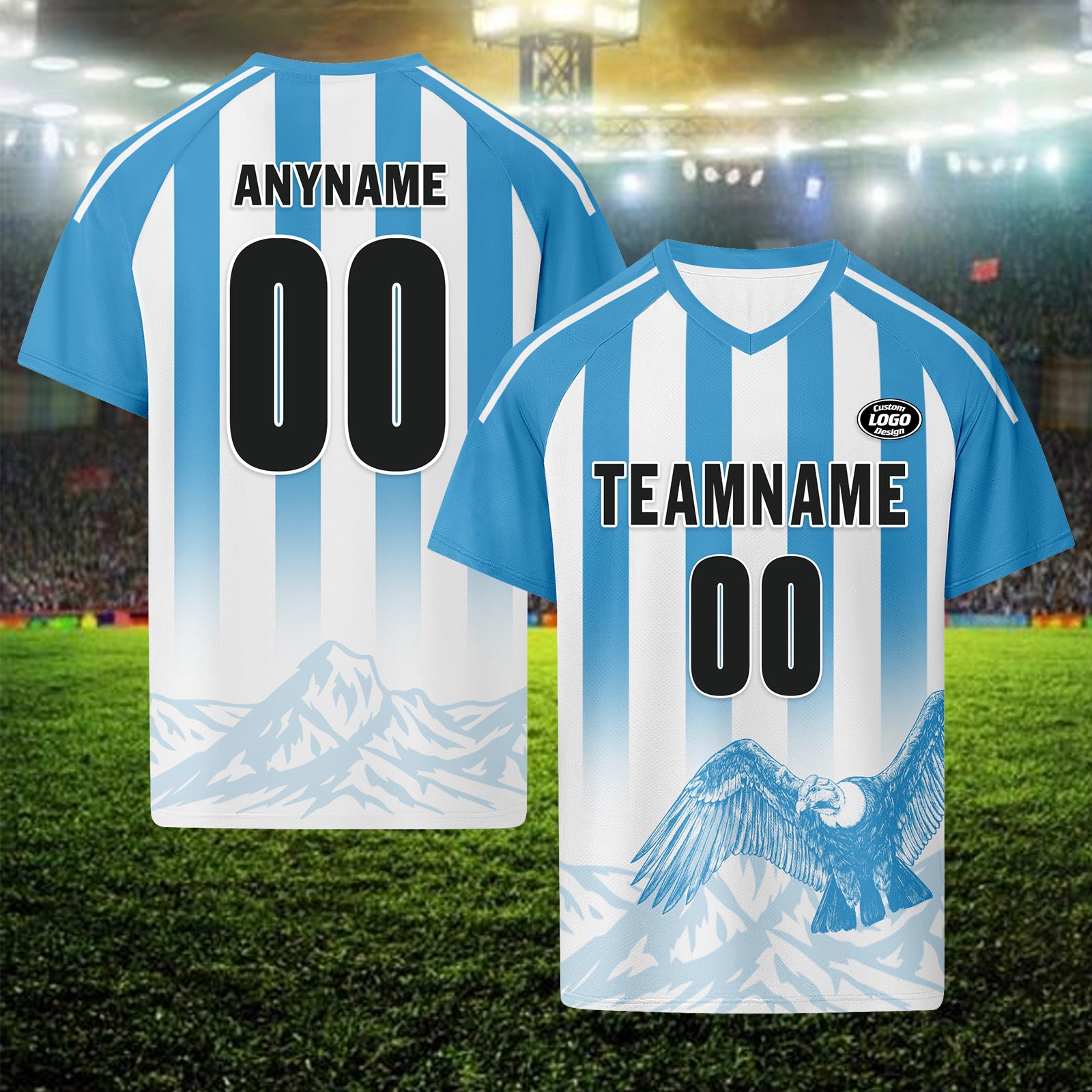 Custom Argentina 2026 World Cup Football Shirt Customized Soccer Jersey for Fans Add Your Name & Number FZ190-F007001-01