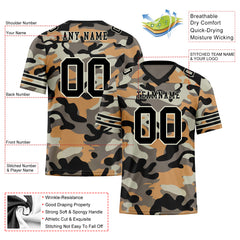 Custom Camo Personalized Authentic Football Jersey FBJ02-D06122