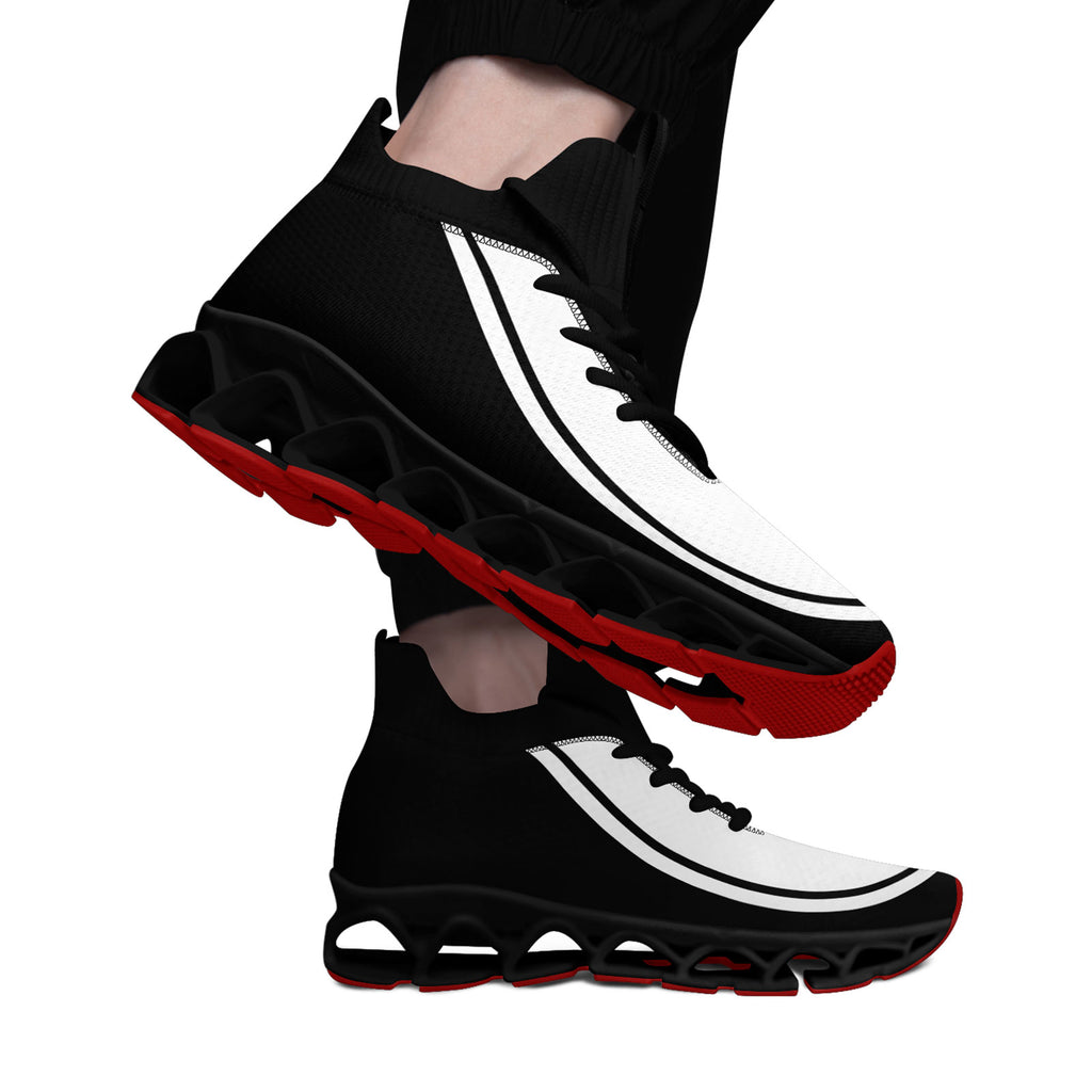 Custom Black White Maxsoul Shoes Personalized Sneaker FN030XD-D020388-8
