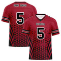 Custom Red Black Georgia Personalized Authentic Football Jersey FBJ02-D023033-3