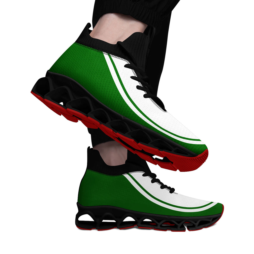 Custom Green White Maxsoul Shoes Personalized Sneaker FN030XD-D020388-20
