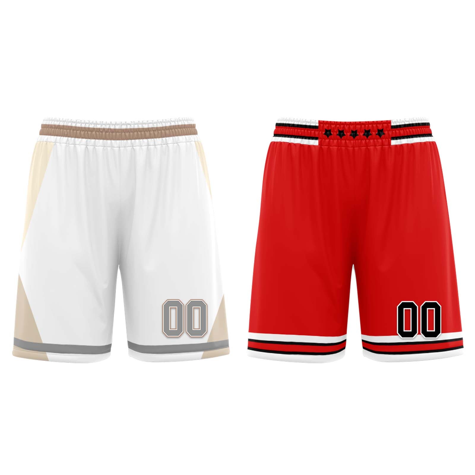 Custom White Gold Copper Chicago City Edition Personalized Reversible Basketball Set Sports Basketball Jersey BBJ01R-D0610-5