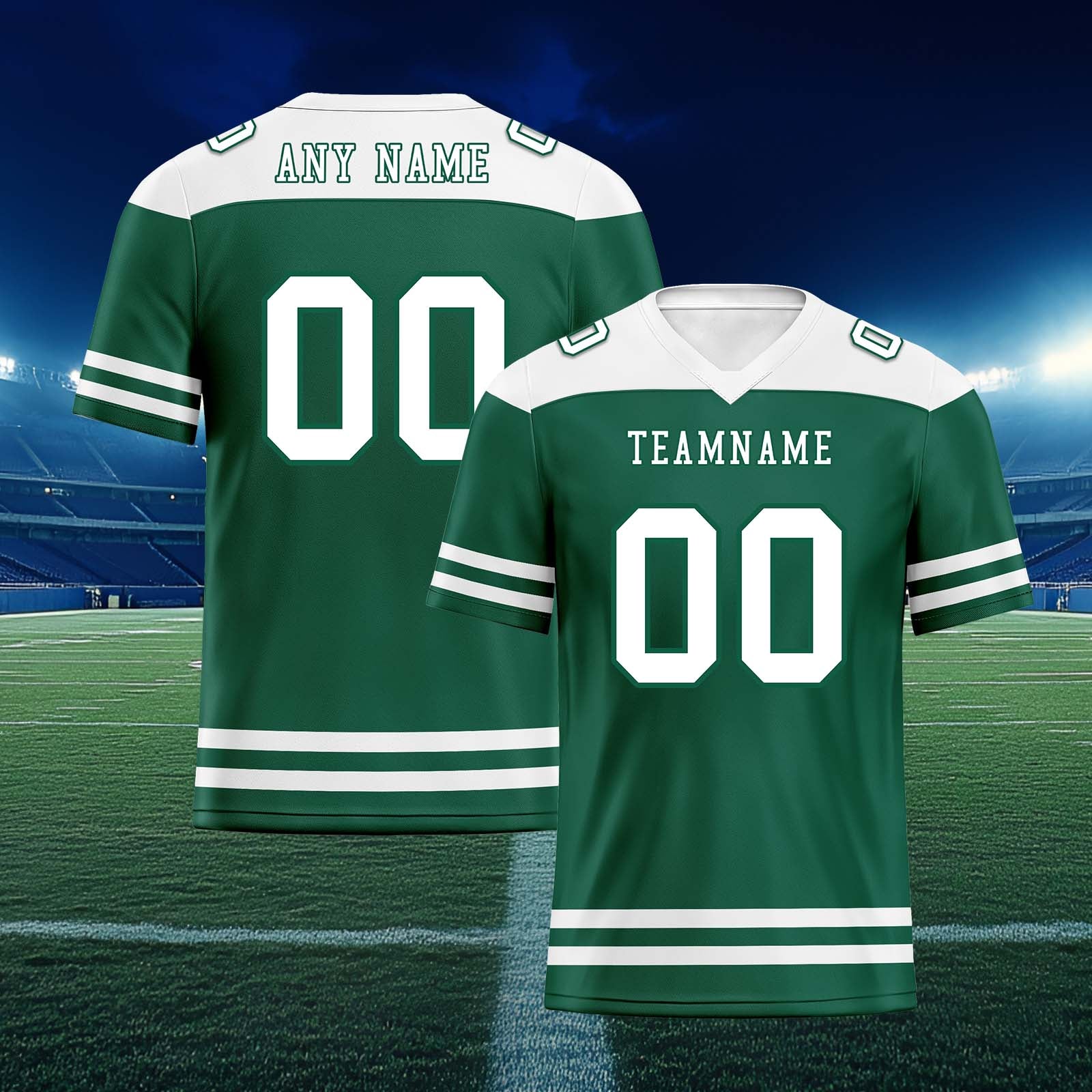 Custom New York Personalized Authentic Football Jersey FBJ02-E0607-1