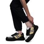Custom Black Gold New Orleans Shoes Personalized Sneaker FN032-D020389-19
