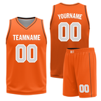 Custom Black Orange Classic Style Reversible Basketball Uniform Personalized Ordinary BBJR-D017019