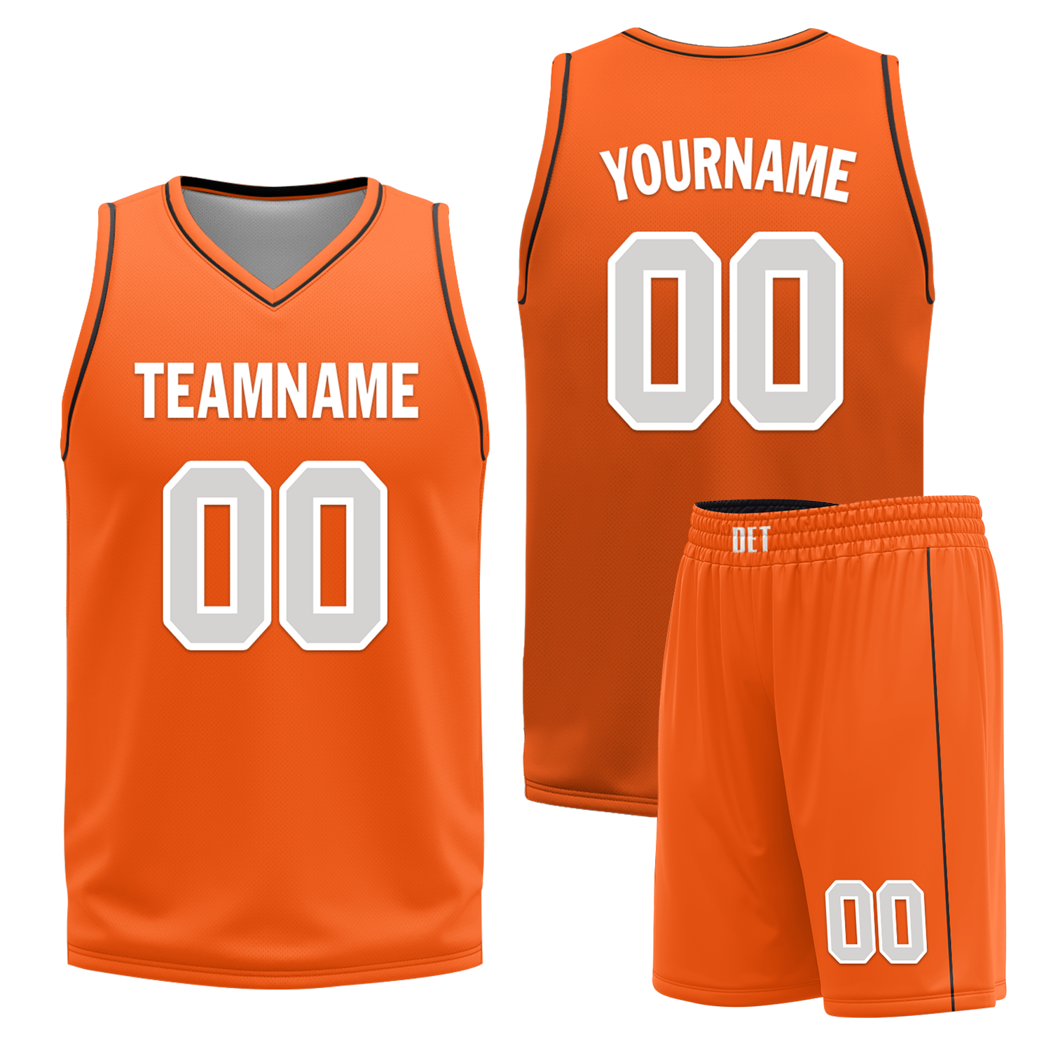 Custom Black Orange Classic Style Reversible Basketball Uniform Personalized Ordinary BBJR-D017019