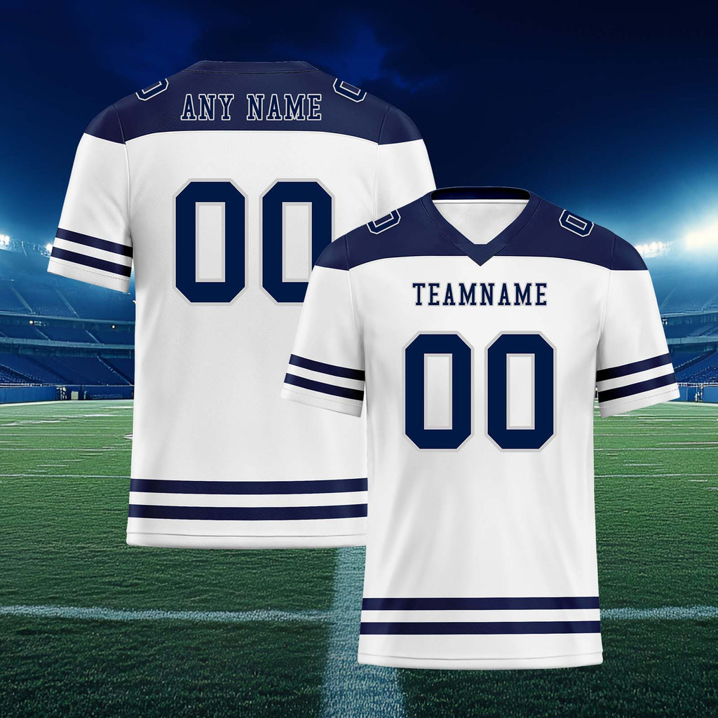Custom Dallas Personalized Authentic Football Jersey FBJ02-E0607-20