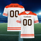 Custom Cleveland Personalized Authentic Football Jersey FBJ02-E0607-8