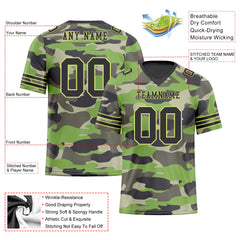 Custom Camo Personalized Authentic Football Jersey FBJ02-D06116