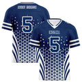 Custom Blue White Indiana Personalized Authentic Football Jersey FBJ02-D023033-14