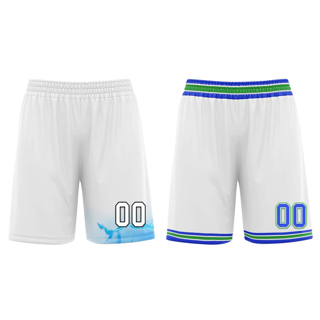 Custom Gradient Blue White Minnesota City Edition Personalized Reversible Basketball Set Sports Basketball Jersey BBJ01R-D0610-18