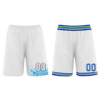 Custom Gradient Blue White Minnesota City Edition Personalized Reversible Basketball Set Sports Basketball Jersey BBJ01R-D0610-18