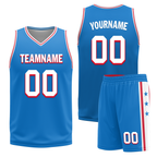 Custom Red Blue Classic Style Reversible Basketball Uniform Personalized Ordinary BBJR-D017022