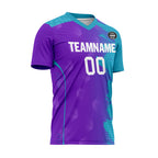 Custom Blue Purple Soccer Sets Jersey Personalized SCJ101-D020210-8