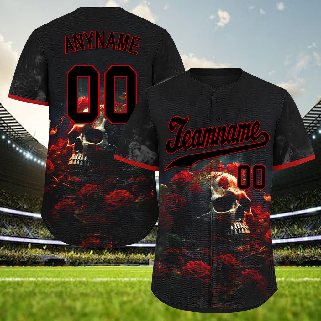 Custom Gothic Personalized Authentic Baseball Jersey BSBJ01-E06003