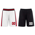 Custom White Red Black Detroit City Edition Personalized Reversible Basketball Set Sports Basketball Jersey BBJ01R-D0610-9