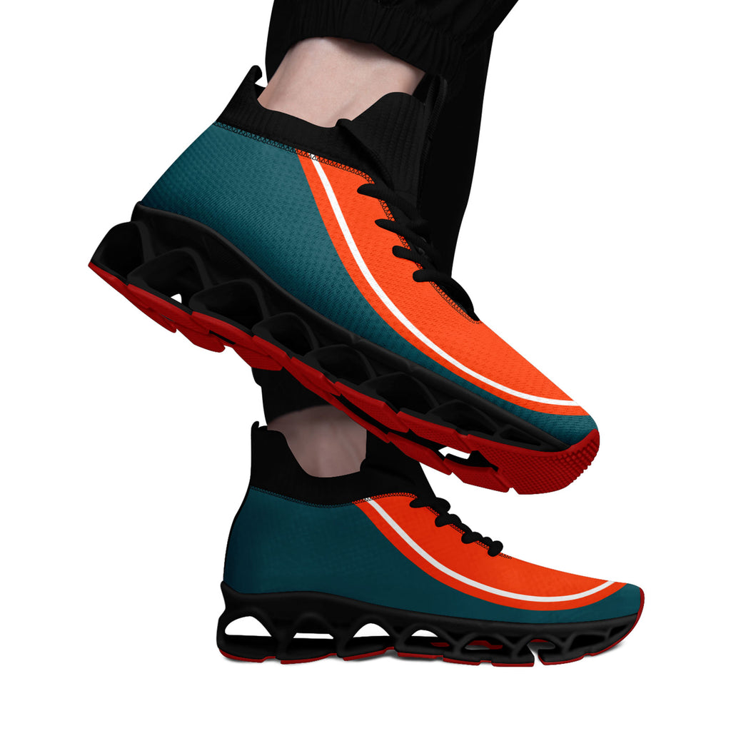 Custom Green Orange Maxsoul Shoes Personalized Sneaker FN030XD-D020388-6