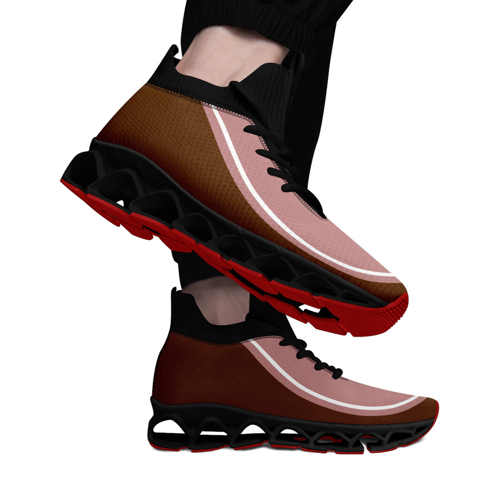 Custom Dark Pink Brown Maxsoul Shoes Personalized Sneaker FN030XD-D020388-18