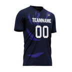 Custom Blue Purple Soccer Sets Jersey Personalized SCJ101-D28017
