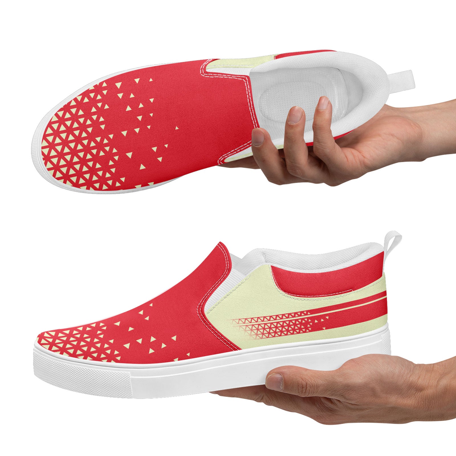 Custom Canvas Sneakers Personalized Slip On Shoes FN071-E023042-9