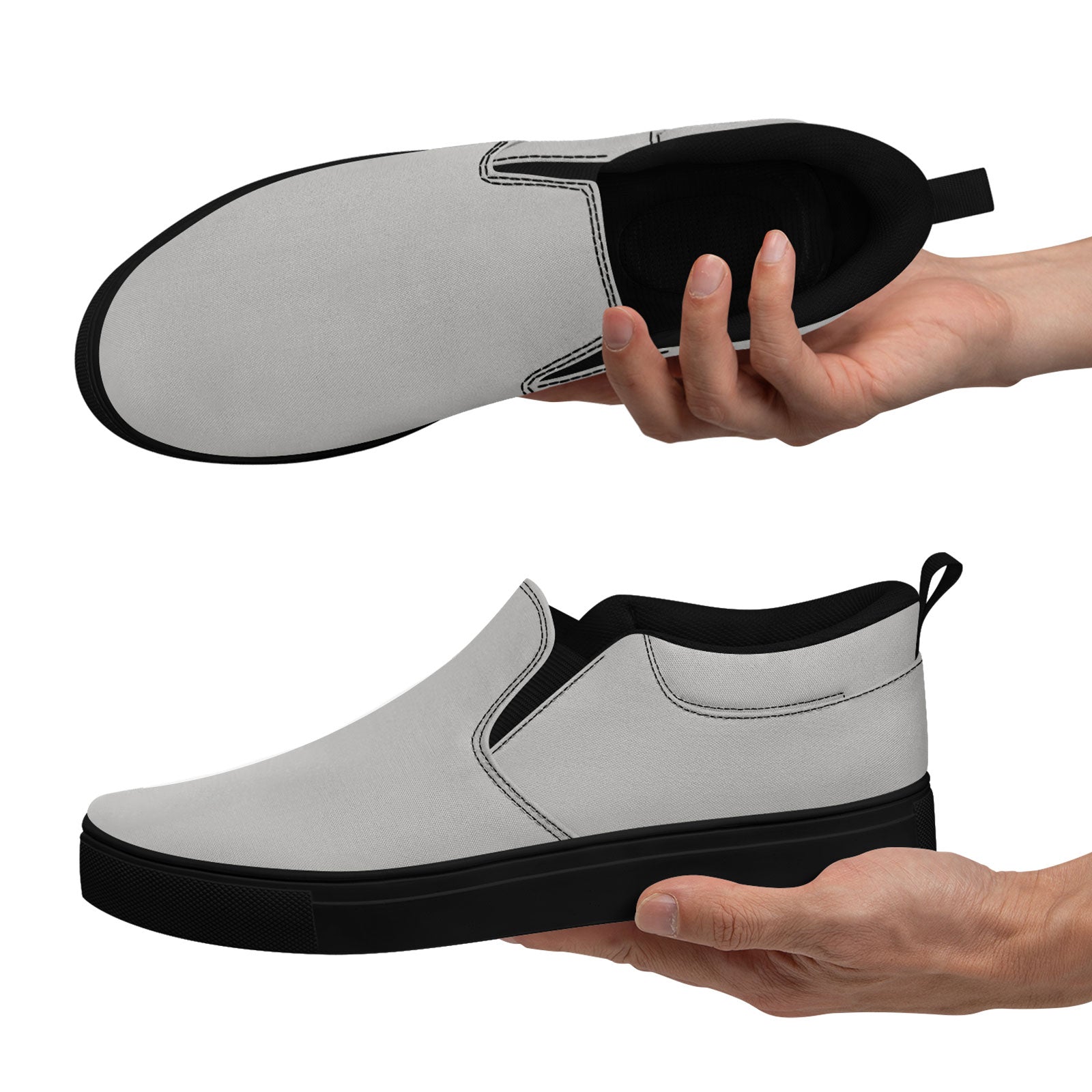 Custom Canvas Sneakers Personalized Slip On Shoes FN071-E028030-5