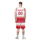 Custom White Red Fade Fashion Sports Uniform Basketball Jersey BBJ01-D020102-8