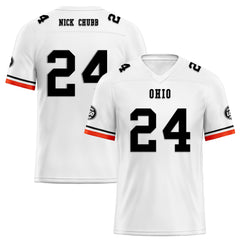 Custom White Cleveland Personalized Authentic Football Jersey FBJ02-D020263-8