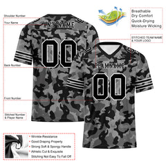 Custom Camo Personalized Authentic Football Jersey FBJ02-D06119