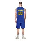 Custom Blue Classic Style Sports Uniform Basketball Jersey BBJ01-D020105-12